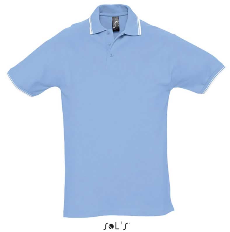 Muška polo majica Sols Practice Sky Blue veličina XXL 11365