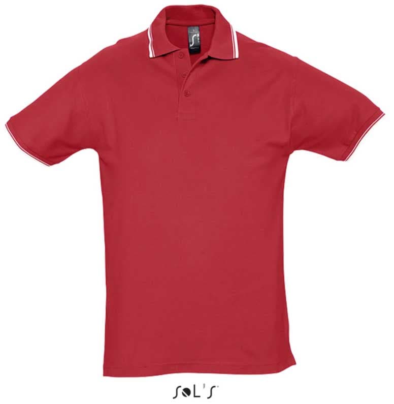 Muška polo majica Sols Practice Red veličina L 11365