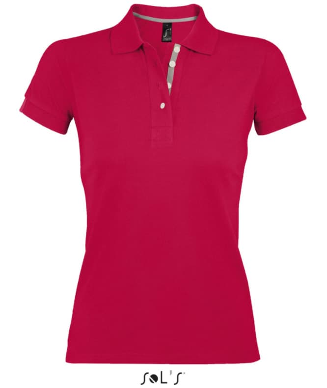 Sols Ženska majica sa kragnom i kratkim rukavima vel. XL Portland Women Red 00575