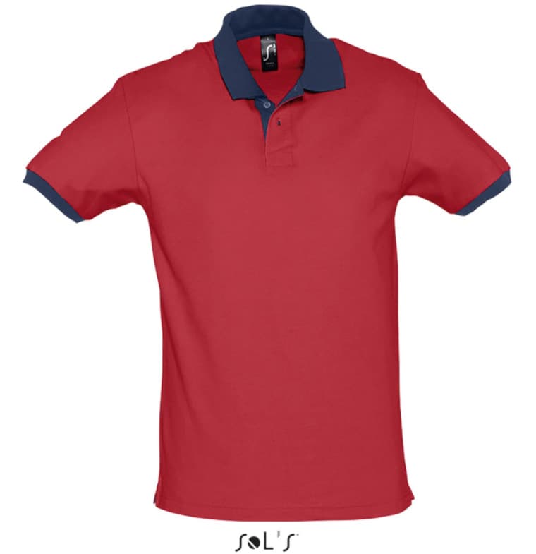 Muška majica sa kragnom veličina XXL Sols Prince Red/French Navy 11369