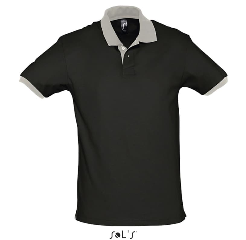 Muška majica sa kragnom veličina M Sols Prince Black/Grey 11369