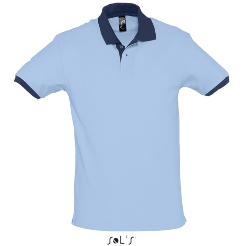 Muška majica sa kragnom veličina XL Sols Prince Sky Blue/French Navy 11369