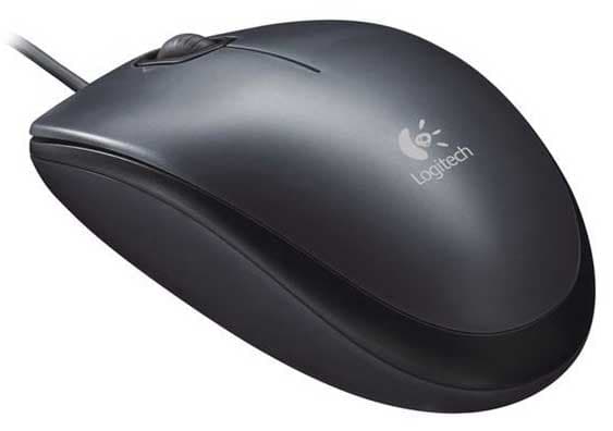 Logitech žični miš M90 crna