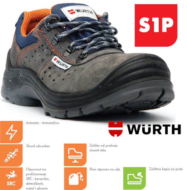 Wurth Bezbednosne cipele Sintra S1P plitke vel. 41