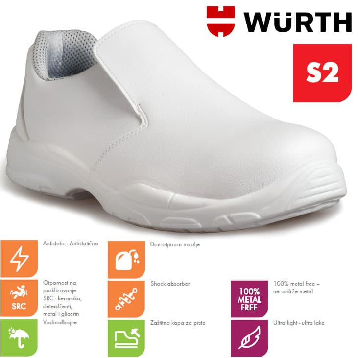 Wurth Bezbednosne cipele Lotus Bele S2 Plitke vel. 45