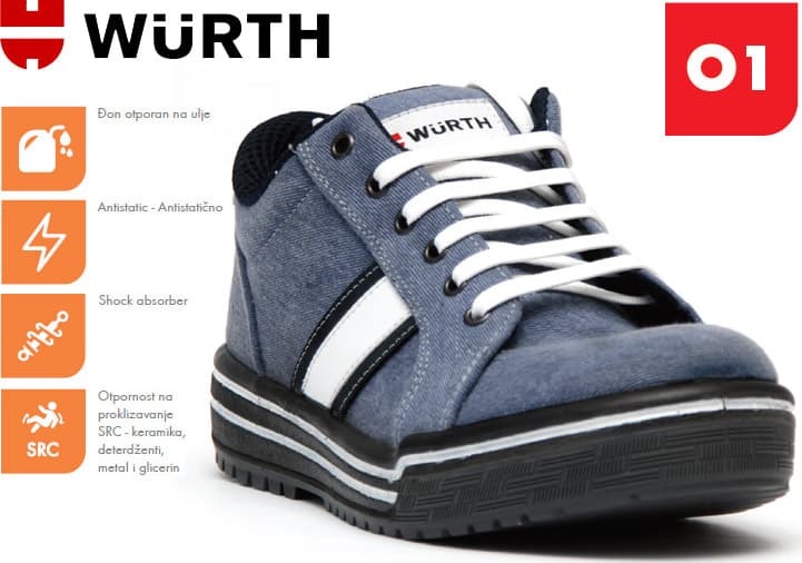 Wurth Radna patika Sirocco O1 vel. 40