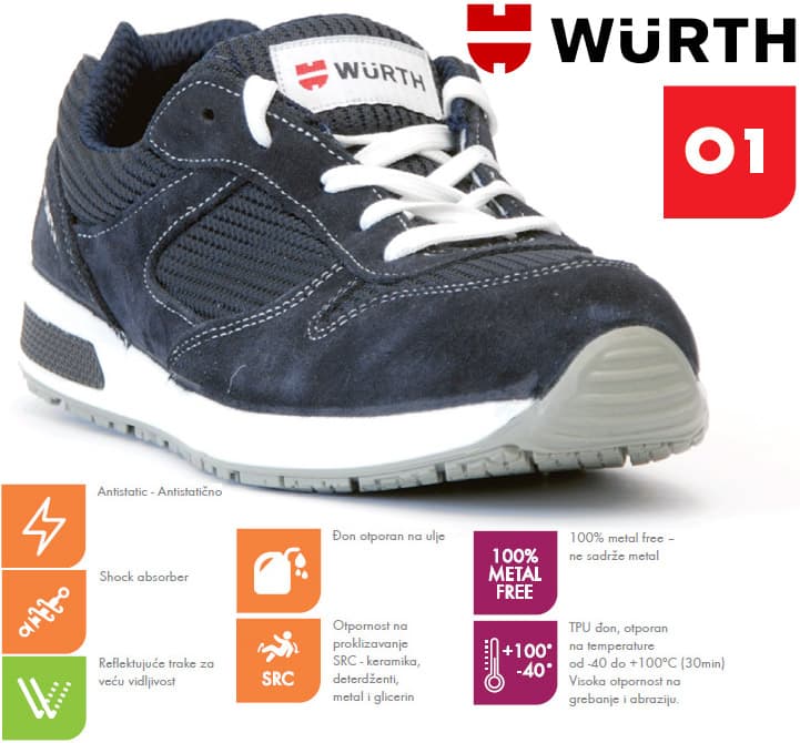 Wurth Radna patika Jogger Sport O1 vel. 43