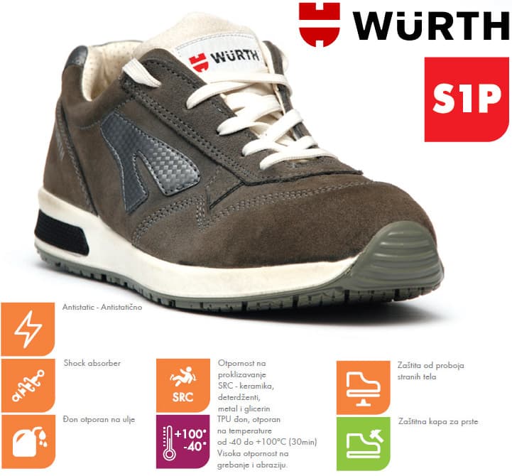 Wurth Bezbednosna patika Jogger S1P vel. 41