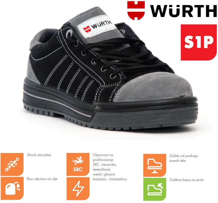Wurth Bezbednosne patike Kastor plitke S1P vel. 40