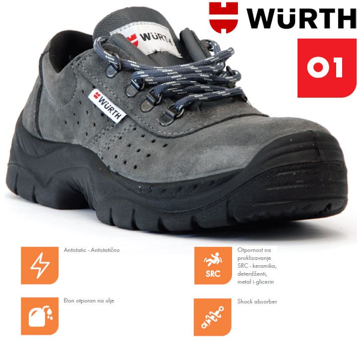 Wurth Radne cipele Triton O1 plitke vel. 41