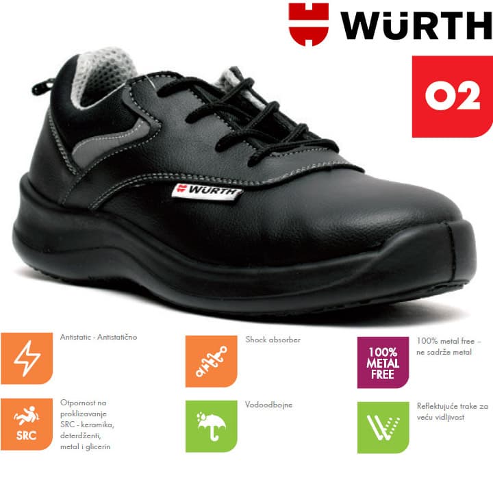 Wurth Radne cipele Redita O2 plitke vel. 38