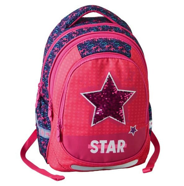 Ranac za školu Play Maxx - Pink Star