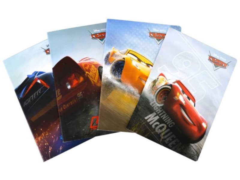 Male sveske u kvadratiće 10 komada - Disney Cars