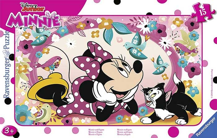 Ravensburger Puzzle 15 delova - Mini Maus i Figaro 06158