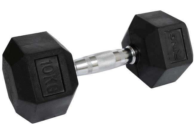 Bučica gumirane HEX 1x10kg RING DB6101-10