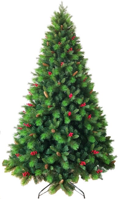 Novogodišnja jelka sa crvenim bobicama 180cm 180875