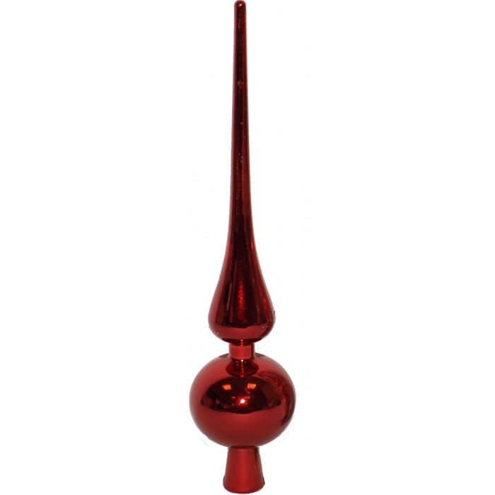 Vrh za jelku 25 cm crveni