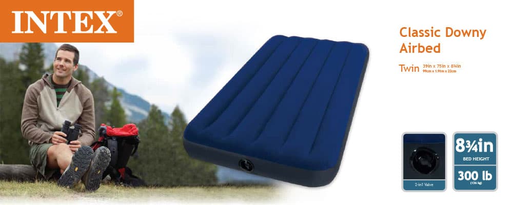 Krevet Na Naduvavanje Intex 68757 - Classic Downy Bed Twin Size