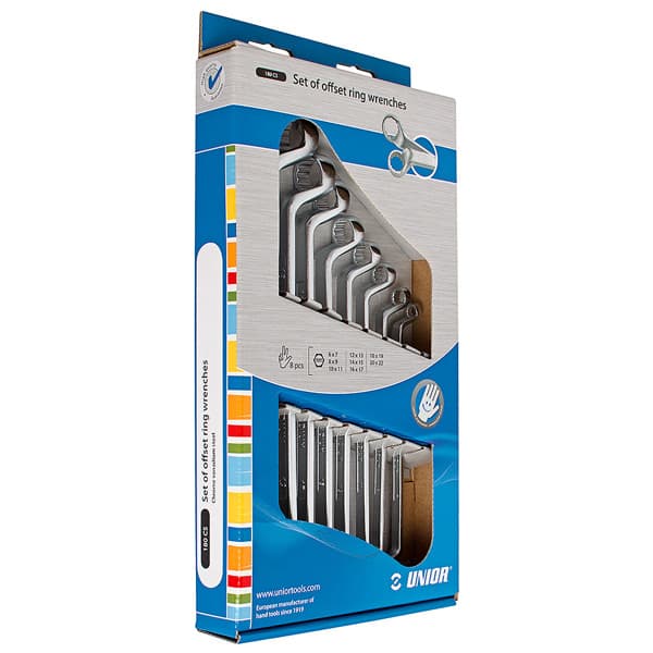 Unior Garnitura okastih dvostranih ključeva 180/1CS 6-22mm 602845