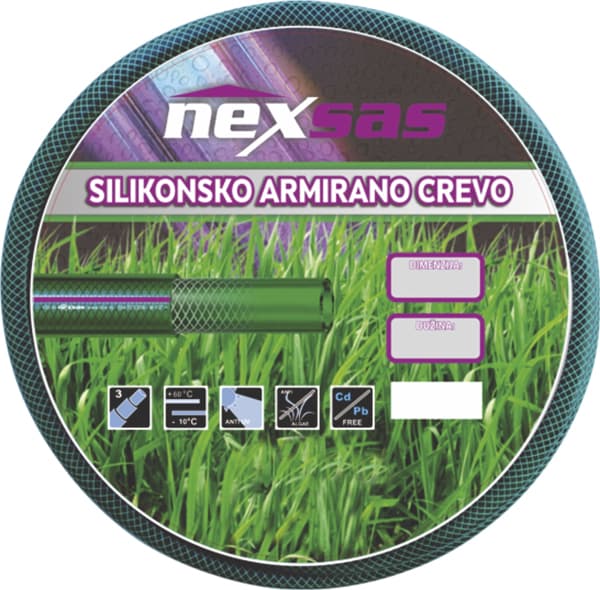 Nexsas Silikonsko armirano crevo za zalivanje 3/4x50m