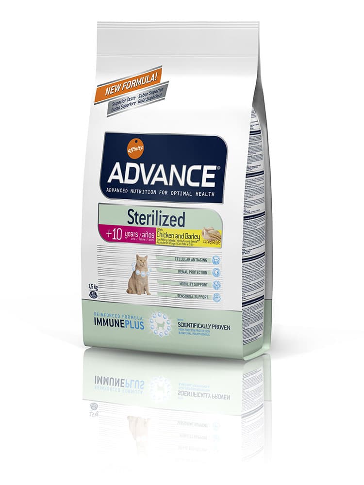 Advance Cat Sterilized Senior Hrana za mačke - piletina i ječam 1.5kg