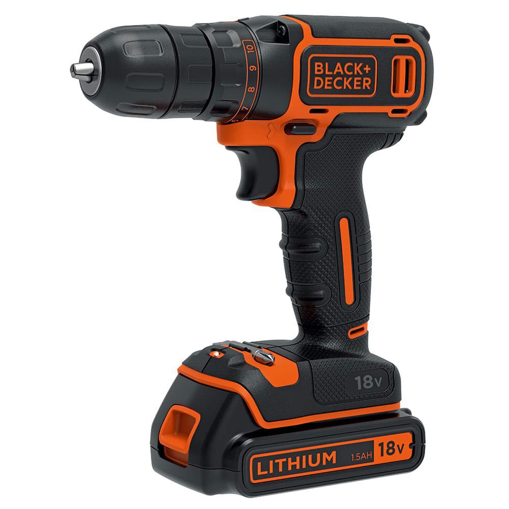 Black n Decker akumulatorska bušilica odvijač BDCDC18K i pribor