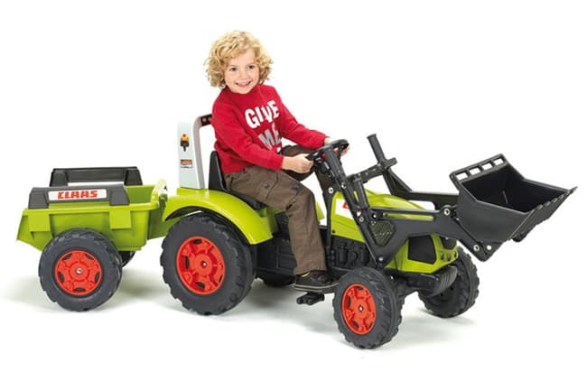 Falk Toys Dečji traktor na pedale sa prikolicom i utovarivačem 1040AM