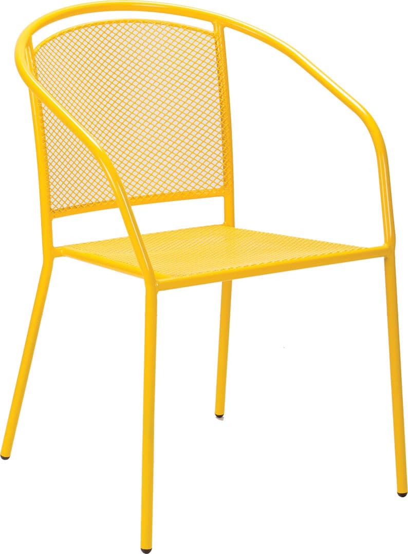 Baštenska Stolica Steel Mesh Arko Yellow