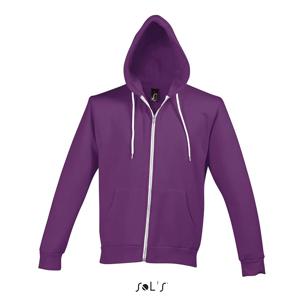 Sols Uniseks dukserica Silver Purple veličina L 47700