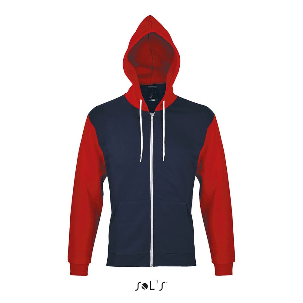 Sols Uniseks dukserica Silver navy/red veličina XS 47700