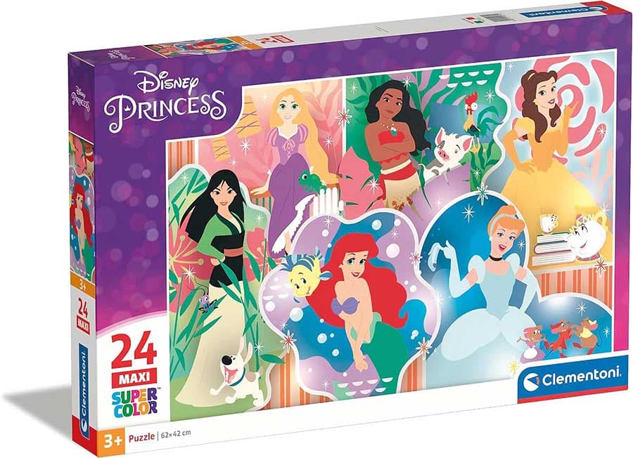 Puzzle slagalica 24 maxi dela Dizni Princeze Clementoni 24232