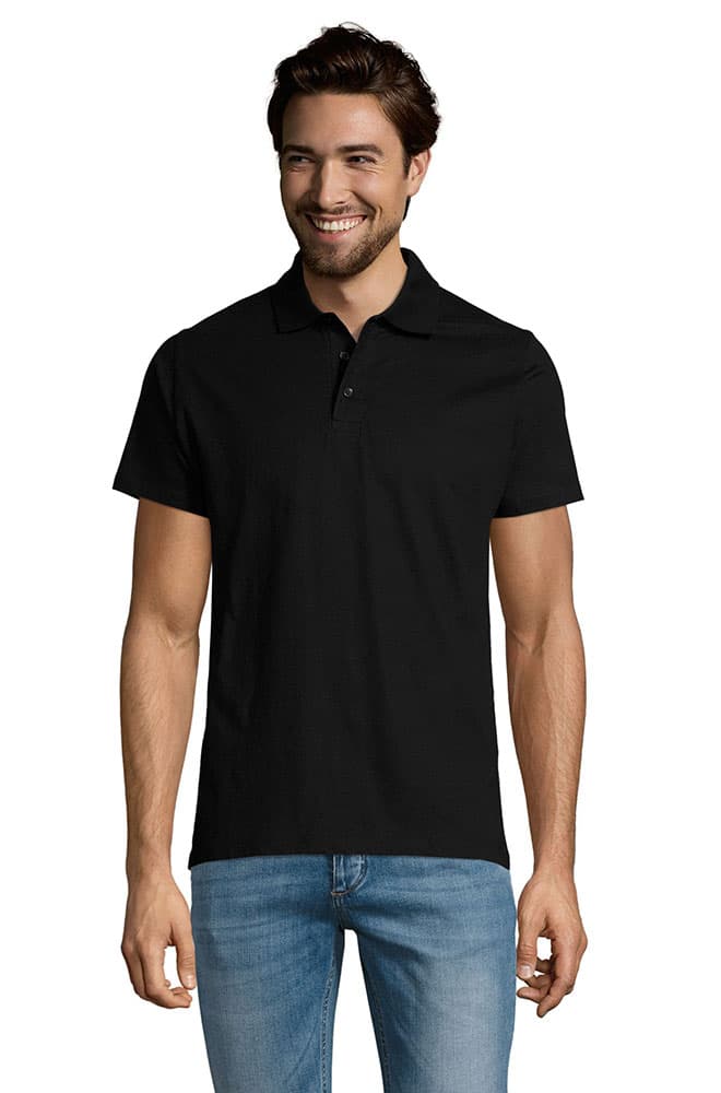 Sols Polo majica Precsott Black veličina S 11377