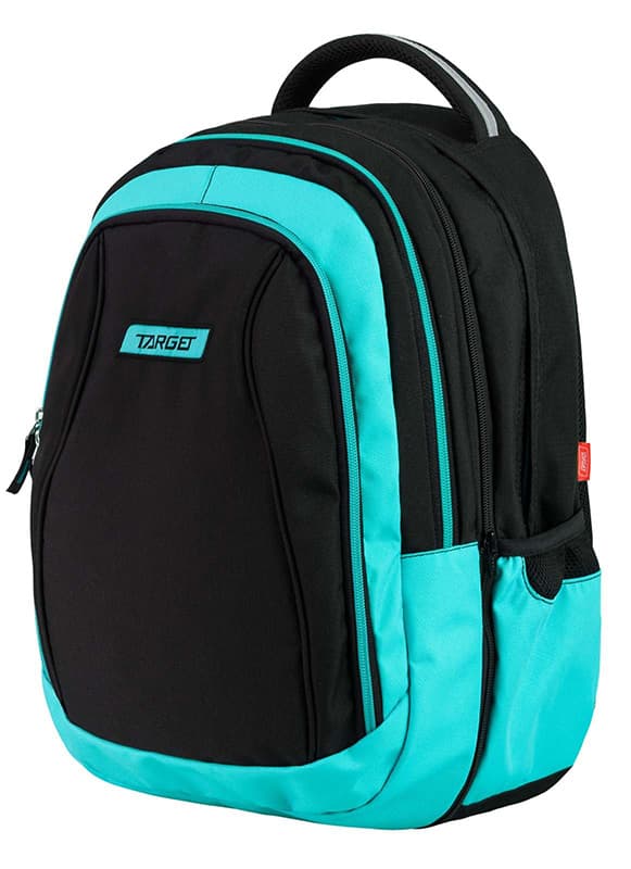 TARGET 2 u 1 - Ranac za školu BLACK FLUO Cosmos Blue 21303