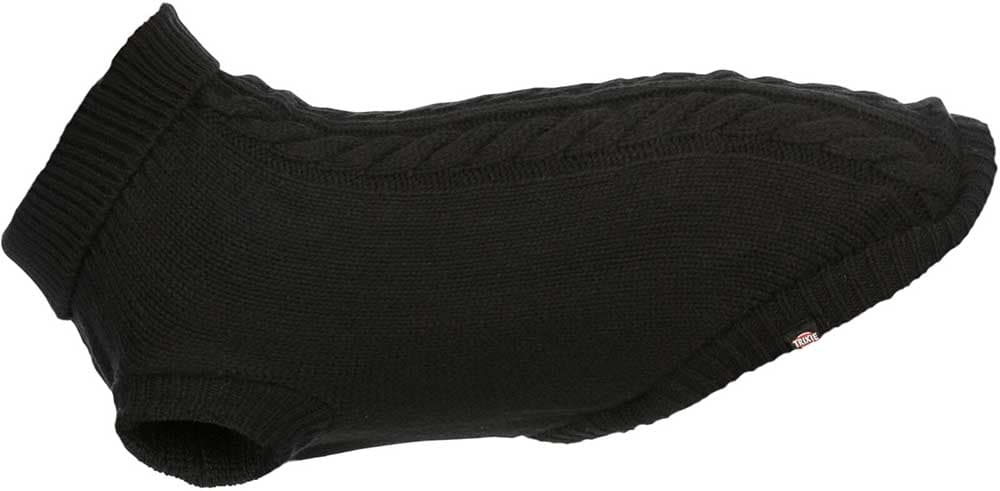 Džemper za pse Kenton black leđa 36cm Trixie 680004