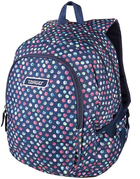 TARGET 3 ZIP - Ranac za školu DUEL Confetti Jeans 26294