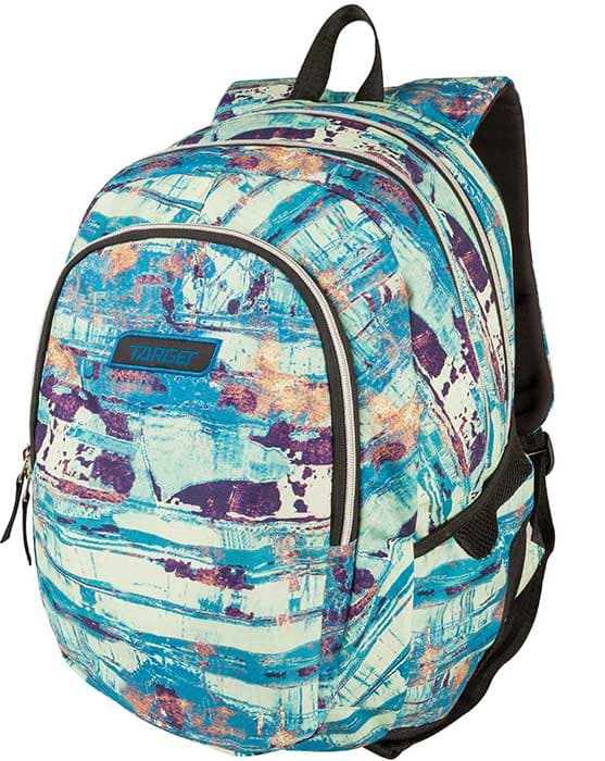 TARGET 3 ZIP - Ranac za školu DUEL Rust Blue 26296