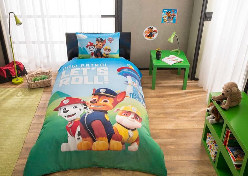 Dečija pamučna posteljina Patrolne šape