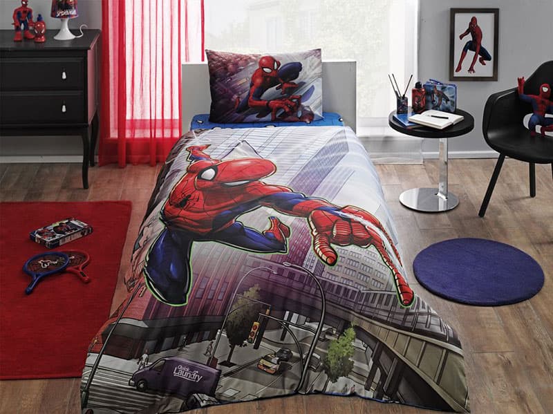 Dečija pamučna posteljina Spiderman Action