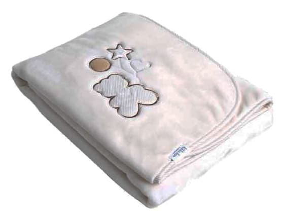KIKKA BOO Ćebence za bebe LUXURY My Little Bear - sa vezom - Beige 31103020026