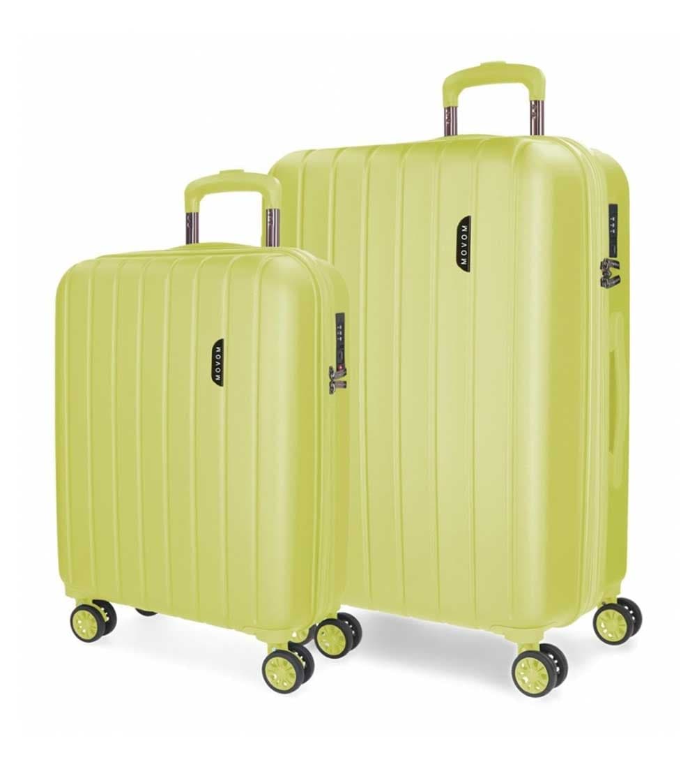 Komplet kofera 55cm-70cm Movom Wood apple green 53189