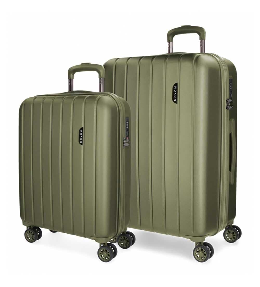 Komplet kofera 55cm-70cm Movom Wood dark green 53189