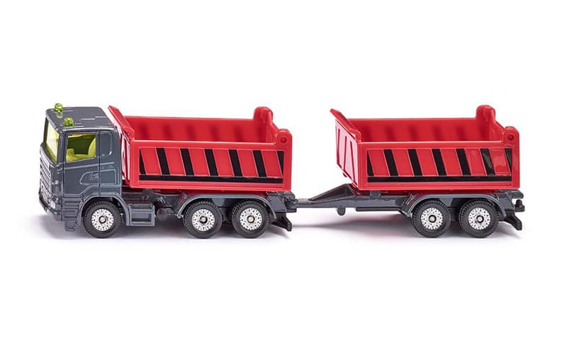 SIKU Kamion sa 2 prikolice - Truck with dumper body and tipping trailer 1685