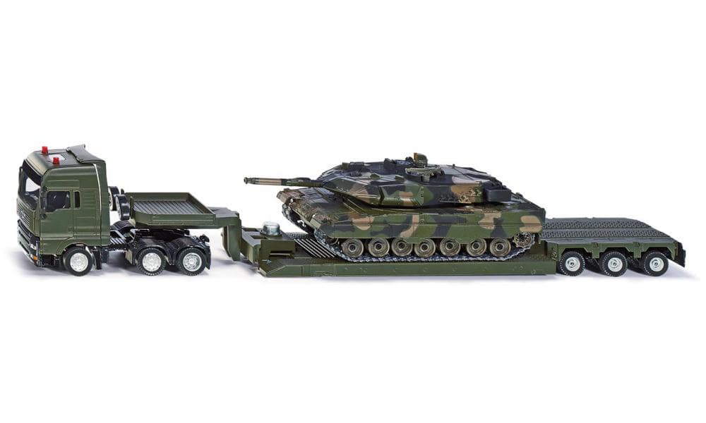 SIKU Vojni transporter sa tenkom - Military transport with tank 8612