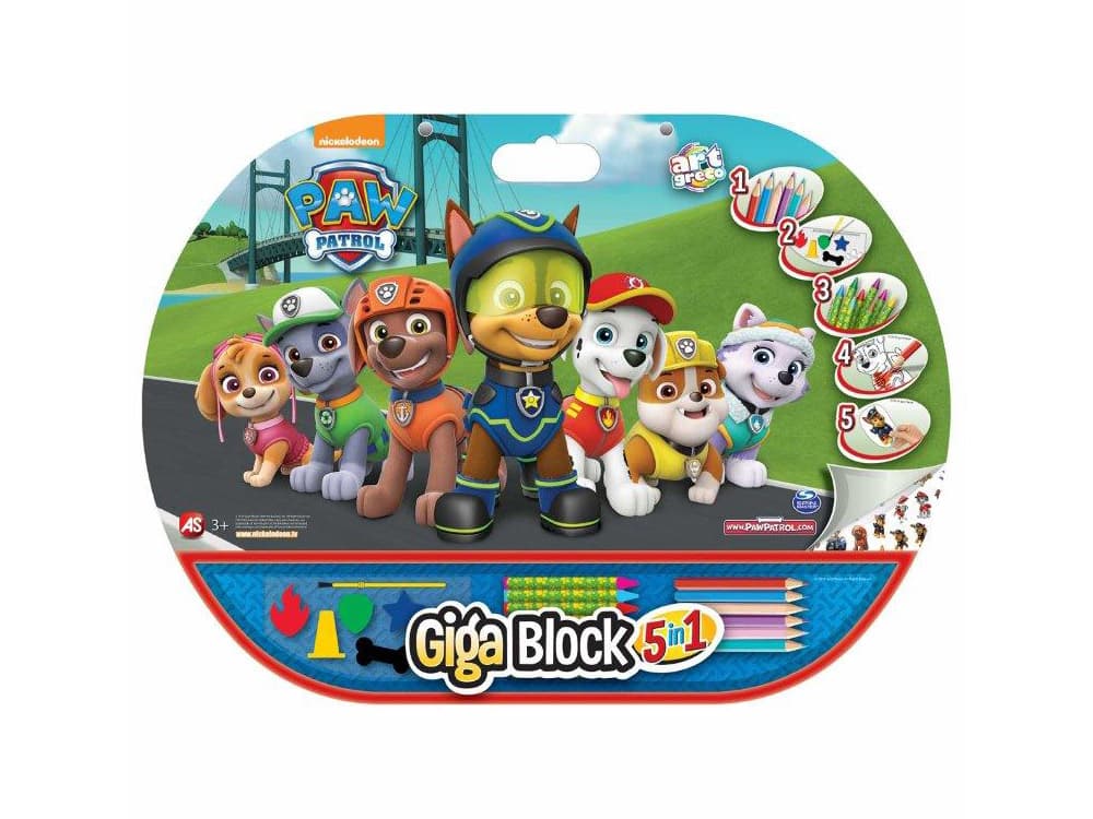 Bojanka GIGA BLOCK 5u1 Patrolne šape