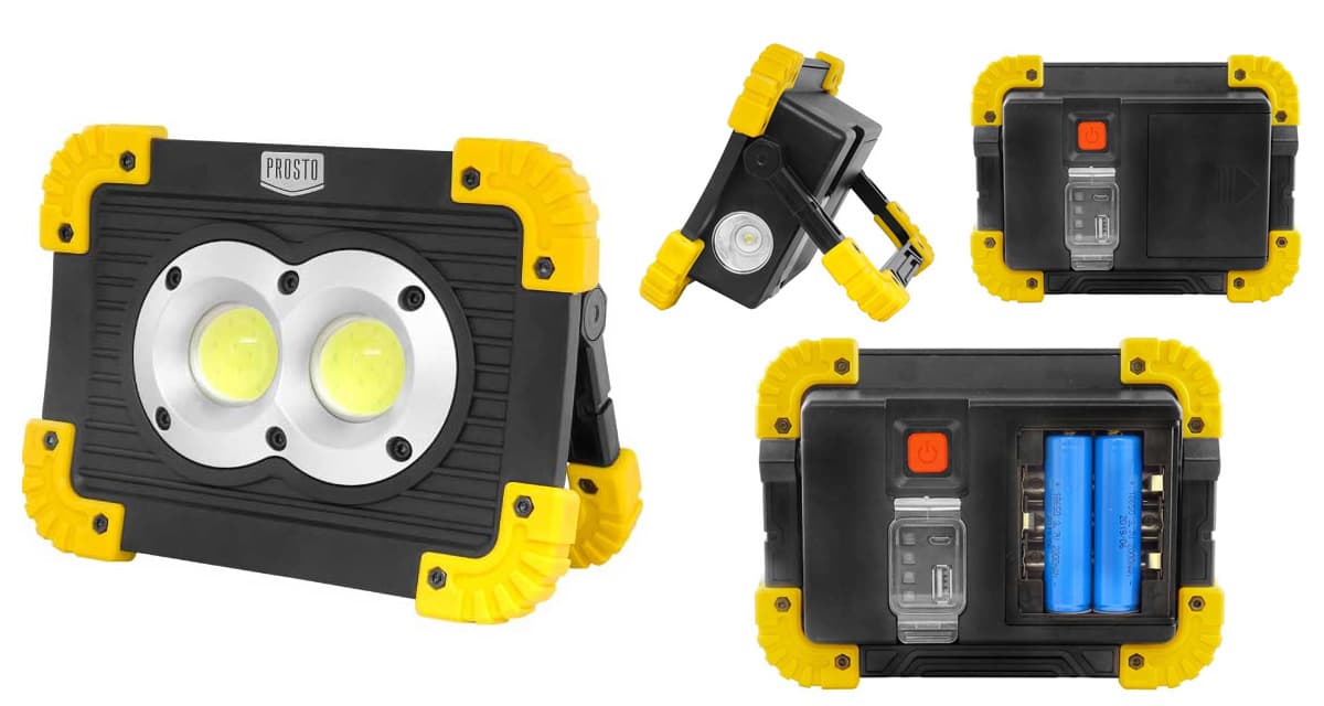 Prenosni LED reflektor sa punjivom baterijom 2x10W 2Ah LRF3389