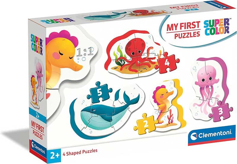Moje prve puzzle slagalice 4u1 Morske životinje Clementoni 20835