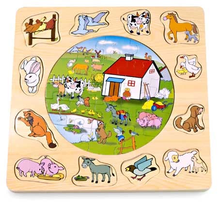 Pino Toys Drvena slagalica Farma 4050 - 1