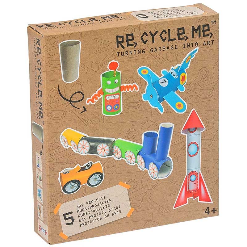 RE-CYCLE-ME Toilet Roll Boys Craft Project Medium - Umetnički projekat za dečake TUBA OD TOALET PAPIRA 21688