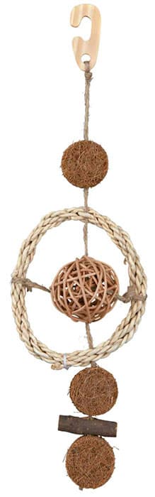 Igračka za ptice, od prirodnih materijala, 35cm Trixie 58956