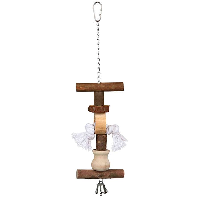Igračka za kavez za ptice, od prirodnih materijala, 38cm Trixie 58962